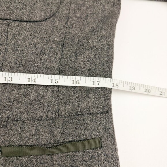 J. Crew Professor Blazer Women's Size 12 Grey Black Wool Jacket Schoolboy Preppy - Picture 9 of 14